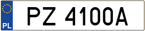 Trailer License Plate